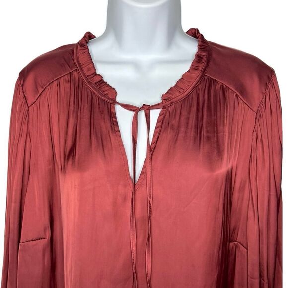 Rachel Zoe Women’s 1X Satin High Low Top NWT - Picture 3 of 8